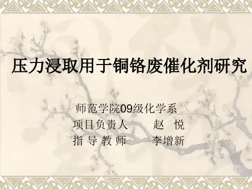 铜铬废催化剂研究