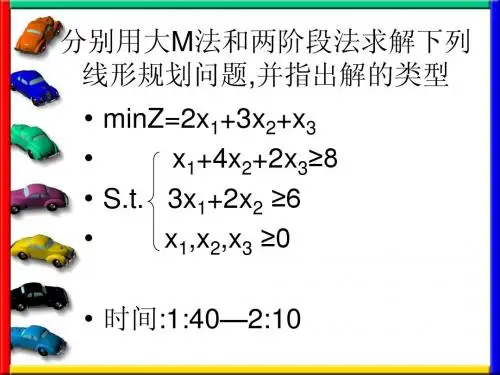 06第六章  单纯形法的灵敏度分析与对偶问题