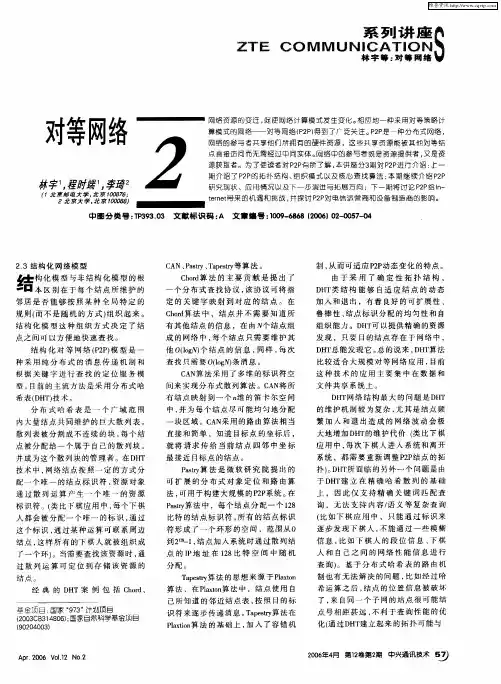 对等网络(2)