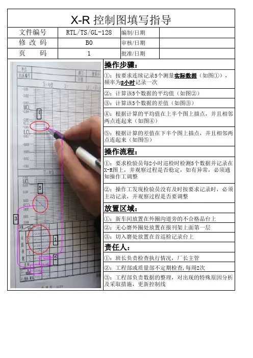 X-R 控制图填写指导
