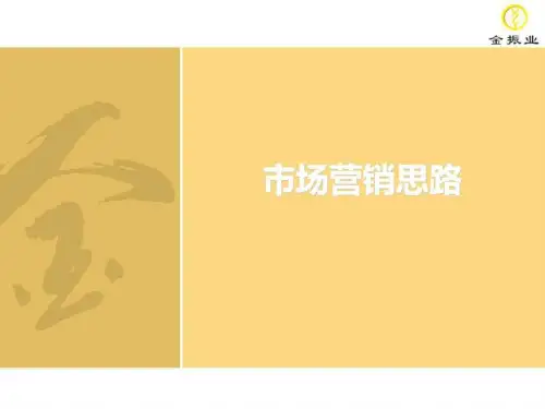 市场营销思路_金融投资_经管营销_专业资料.ppt