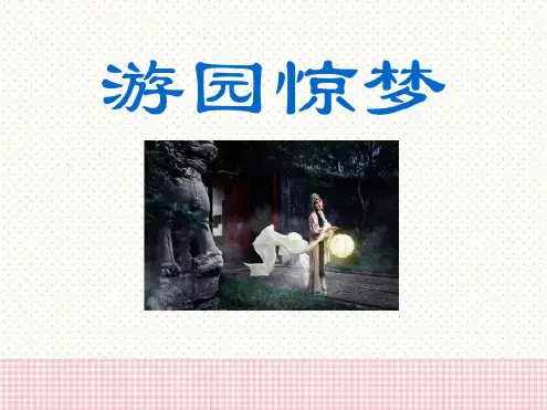 《游园惊梦》ppt