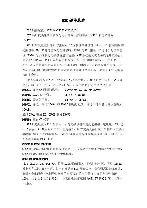 爱立信BSC硬件