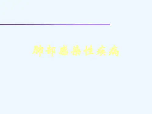 肺部感染性疾病[可修改版ppt]