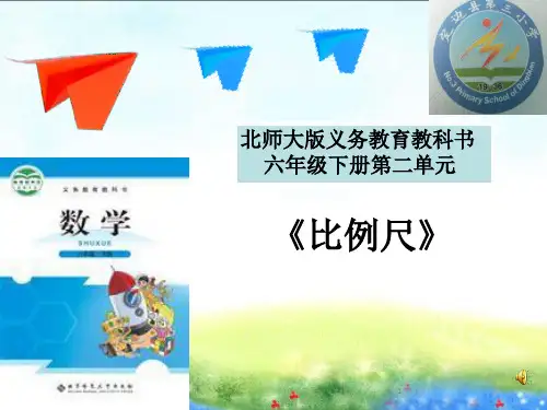 北师大版 数学六年级:比例尺 说课稿