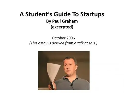A Student’s Guide To Startups
