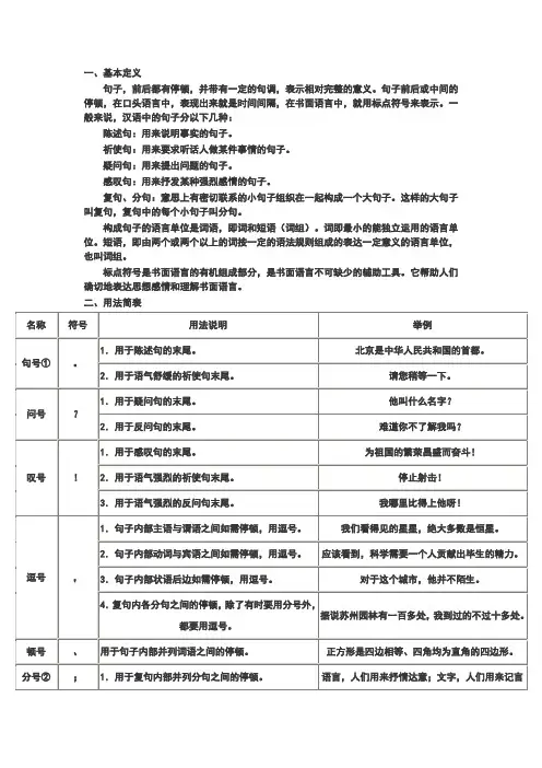 标点符号的使用
