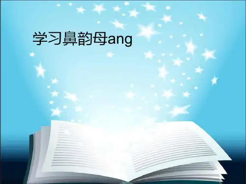 拼音ang、教学PPT课件