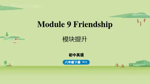 外研版八下英语 Module 9 Friendship 帮专题课