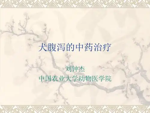 犬腹泻的中药治疗