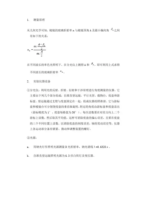 测量折射率