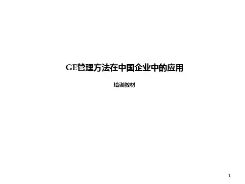 GE的管理模式