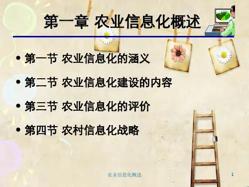 农业信息化概述