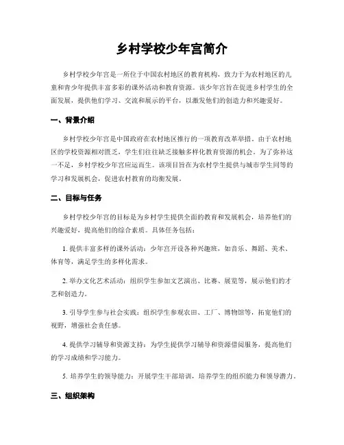 乡村学校少年宫简介