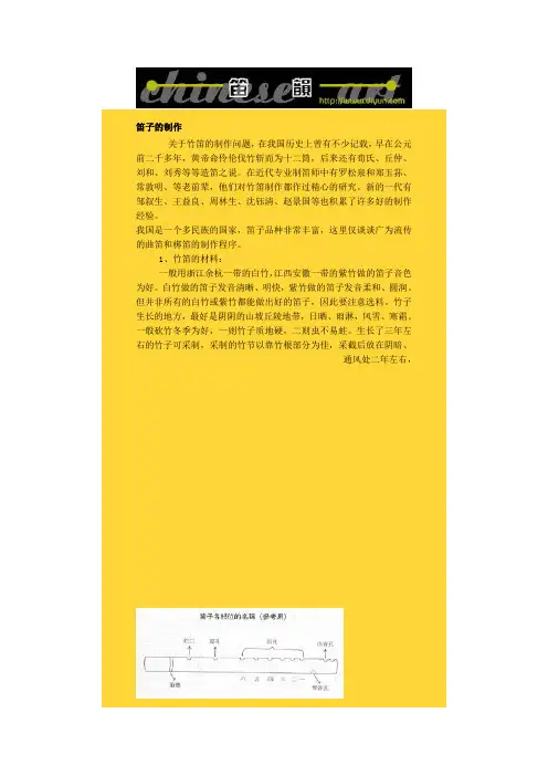 笛子的制作