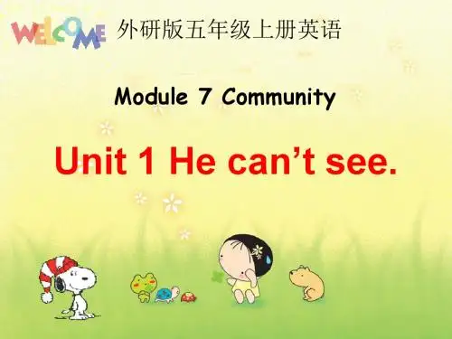 外研社版三年级起点五年级上册Module_7_Unit_1(2)