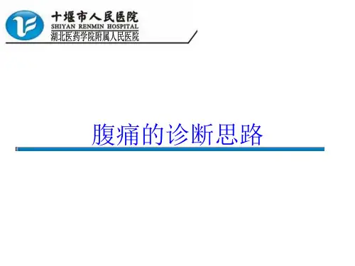 腹痛的诊断思路培训课件