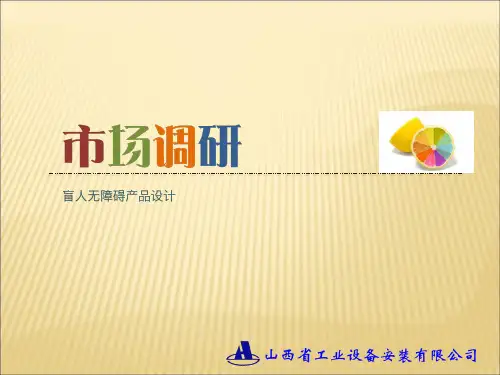 盲人无障碍产品设计市场调研