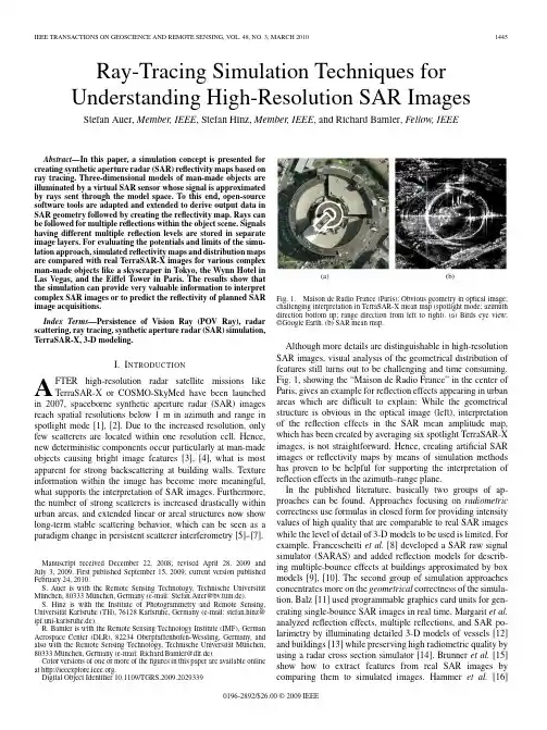 Ray-Tracing Simulation Techniques for Understanding High-Resolution SAR Images