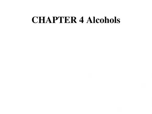 Chapter4 Alcohols