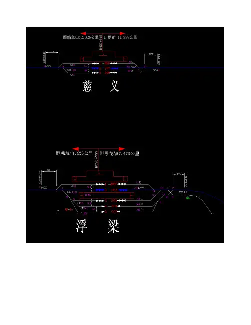 皖赣线各站平面示意图