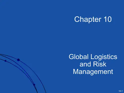 global logistics and risk management精品PPT课件