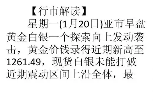 1.20晚报中国GDP基本符合预期 黄金冲高回调