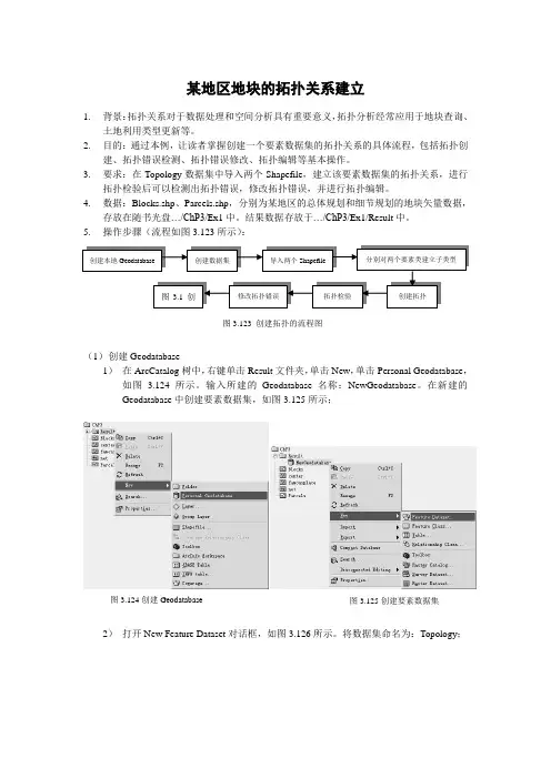 某地区地块的拓扑关系建立