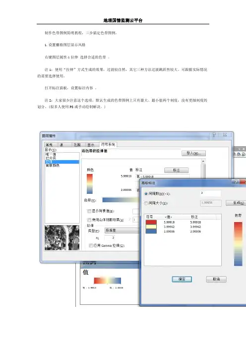 在arcgis中制作色带图例简明教程