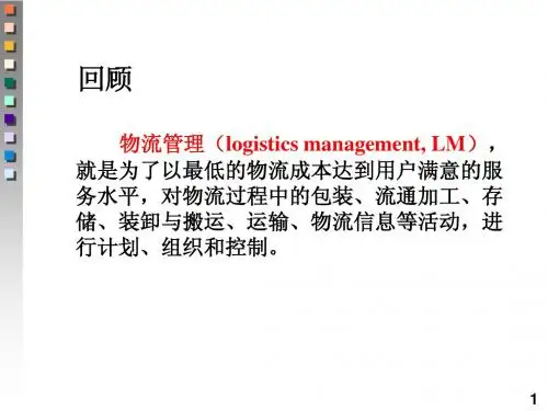 第二章 物流与顾客服务