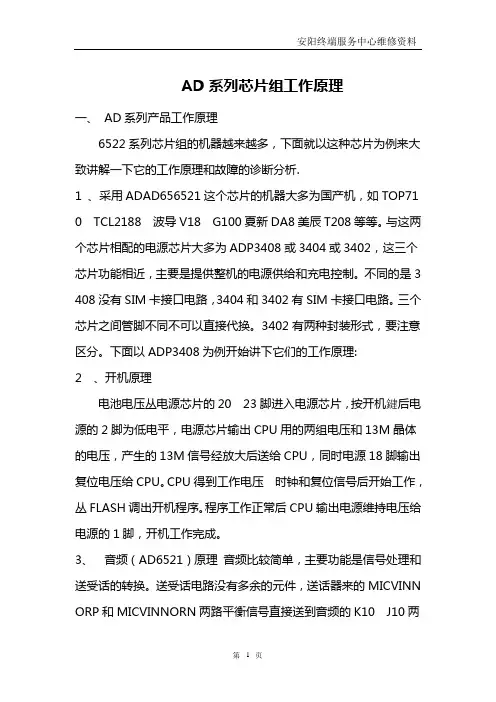 AD系列芯片组工作原理