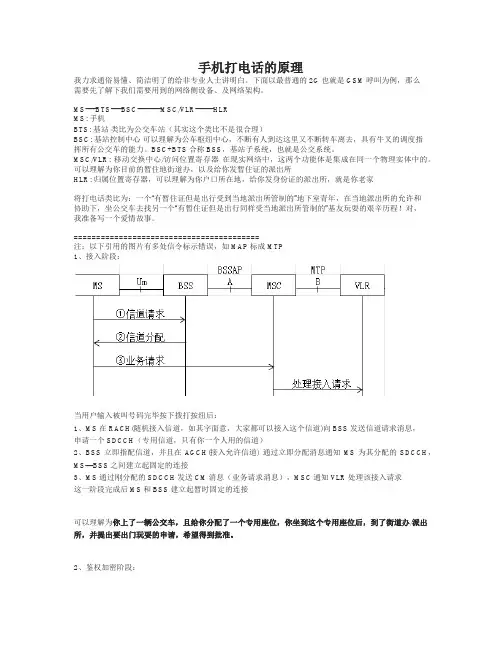手机打电话的原理