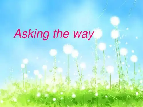 asking the way