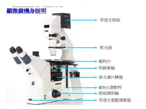 ZEISS倒立萤光显微镜操作手册