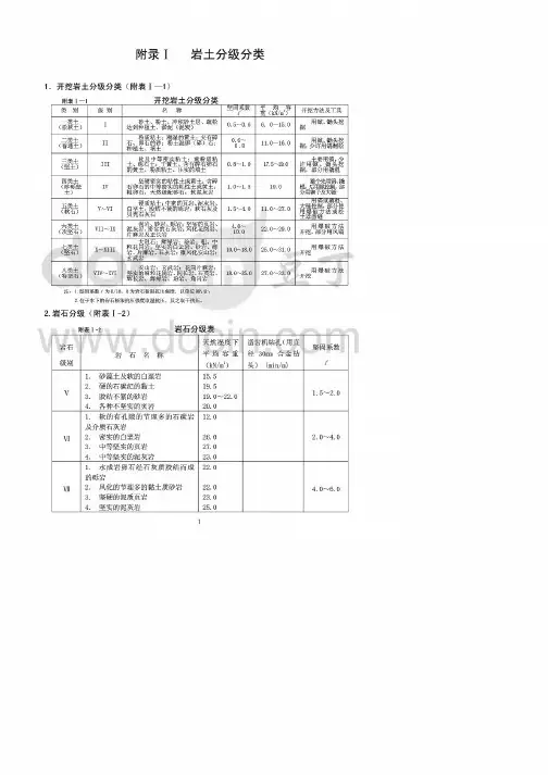 岩土分级分类