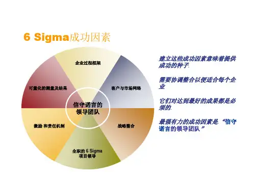 6 Sigma成功因素
