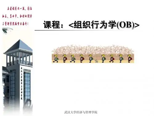 新组织行为学 第1章  导论