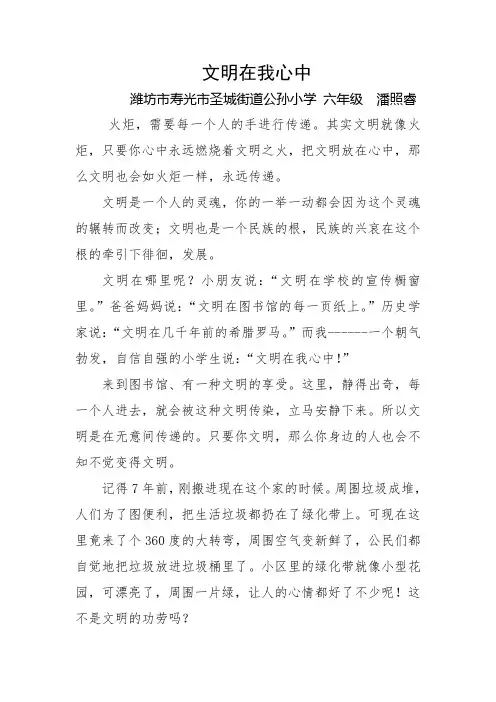 文明在我心中