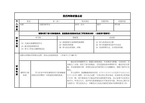 研修总结