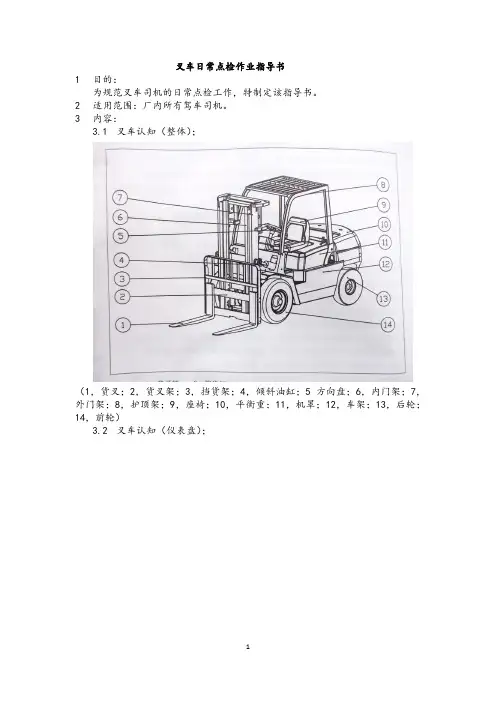 叉车日常点检作业指导书