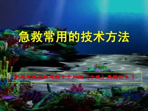 常用急救技术方法A