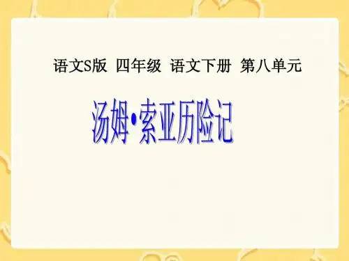 S版语文小学四年级下册《汤姆索亚历险记PPT课件》优秀教学课件