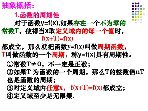 函数的周期性