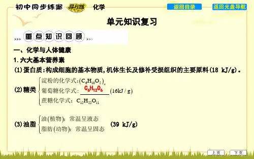化学与生活-单元知识复习