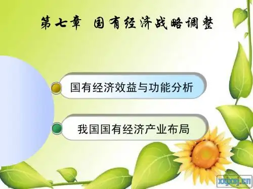 第七章 国有经济战略调整