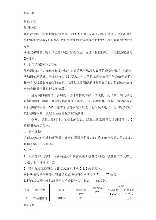 (整理)隧道工程试验细则