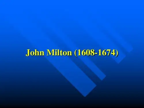 2 milton and his work