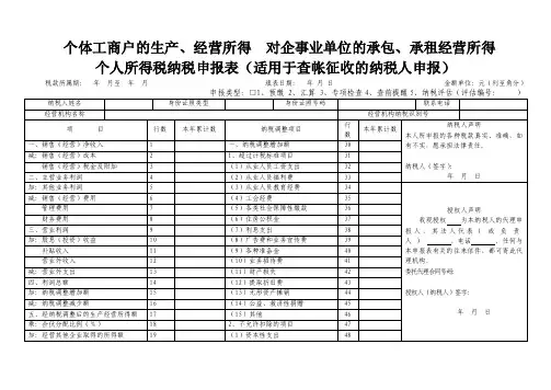 扣缴个人所得税报告表