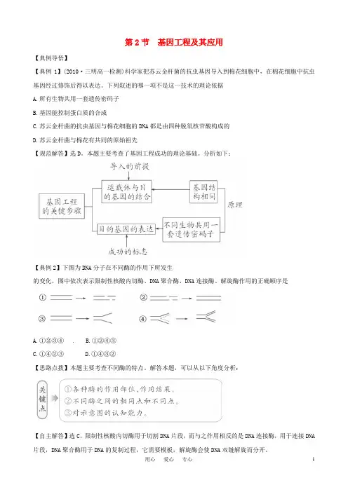 基因工程及其应用