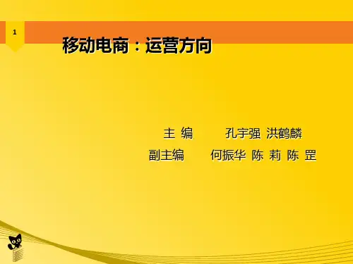 移动电子商务运营体系建设(共32张PPT)